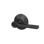 Schlage F51LAT622 Latitude Keyed Lever - Matte Black