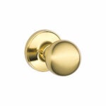 Schlage J10CNA605 Corona J Series Non-Locking Knob - Bright Brass