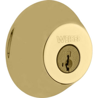 Weiser GD9471X3 SmartKey Deadbolt - Polished Brass