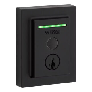 Weiser GED3000CNTX514 Halo Tough Contemporary Smart Lock - Matte Black