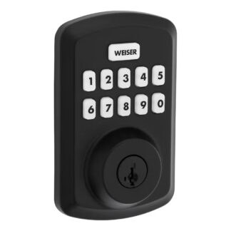 Weiser GED9250X514 Powerbolt 3 Electronic Deadbolt - Matte Black