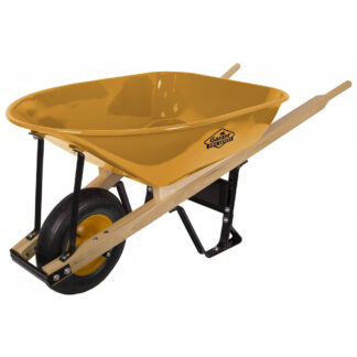 Garant GIFS500FF 5 cu. ft Steel Wheelbarrow - Yellow