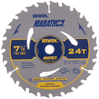 Irwin 24030 7-1/4" x 24T Framing Saw Blade