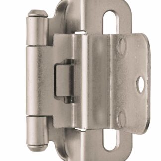 Amerock BPR7565G10 3/8" Inset Partial Wrap Hinge - Satin Nickel