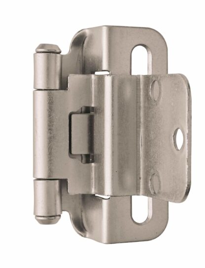 Amerock BPR7565G10 3/8" Inset Partial Wrap Hinge - Satin Nickel