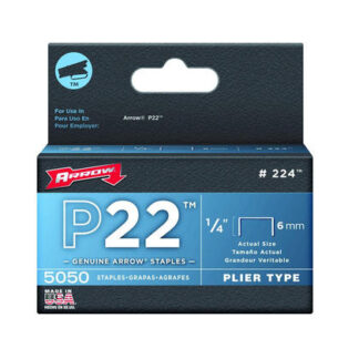 Arrow 224 1/4" P22 Staples - 5050PK