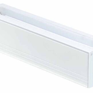 Artec 452-02 1-3/4" x 8-3/4" Draft Dodger Aluminum Mail Slot - White