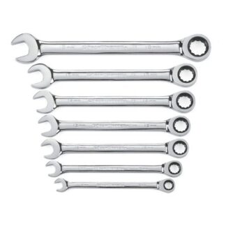 GearWrench 9417 7-Piece Ratcheting Combination Metric Wrench Set 12-Point