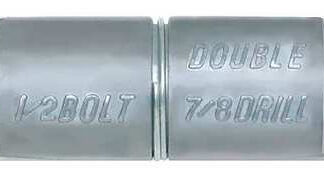 DEWALT 09520-PWR Double Double Lag Shield, 3/8 Dia, 2 L, Alloy Steel Plain,