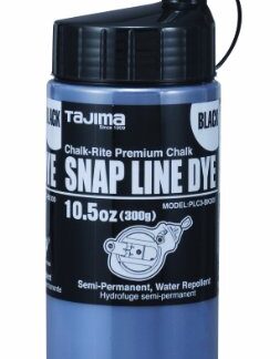 Tajima 10-1/2 Oz. Black Snap-Line Dye Chalk Line Chalk PLC3BK300