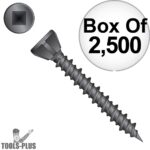 Simpson Strong-Tie No. 7 X 1.25 in. Square Trim Head Steel Exterior Wood Screw - Pack of 2500