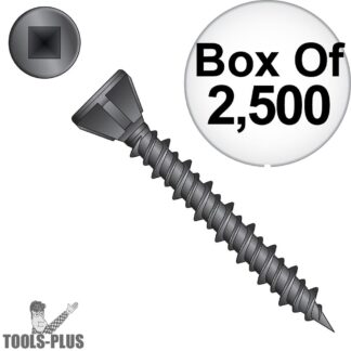 Simpson Strong-Tie No. 7 X 1.25 in. Square Trim Head Steel Exterior Wood Screw - Pack of 2500