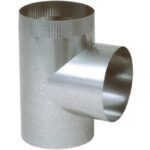 Imperial Manufacturing GV0920 6 in. HVAC 30 Gauge Galvanized Straight Tee