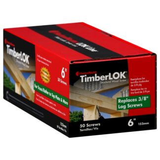 FastenMaster TimberLOK No. 10 X 6 in. L Hex Epoxy Wood Screws 50 Pk