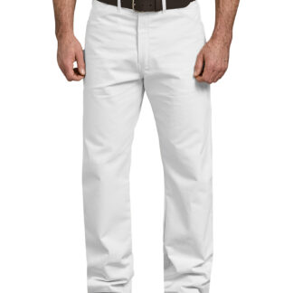 Dickies Men's Relaxed Fit Straight Leg Painter's Pants - White Size 32 (1953)