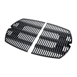 Weber 7646 Porcelain-Enamel Cast-Iron Cooking Grates for Q 300 & 3000 Series Gas Grills