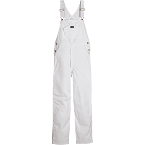 Dickies Men's Painter's Bib Overalls - White Size 34 X 32 (8953)