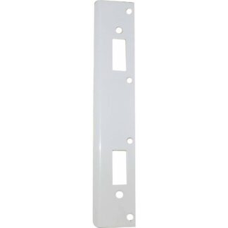 Don-Jo Manufacturing FL 212W4-SL 12 in. Full Lip High Security Strike with 4 in. CTC Latch Holes; Silver Coated