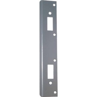 FL 212W4-BP 12 in. Full Lip High Security Strike with 4 in. CTC Latch Holes, Brass Plated