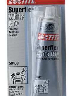 Henkel Corporation Superflex RTV Silicone Adhesive Sealants 80 ML Tube White - 12 TUBE (442-135506)