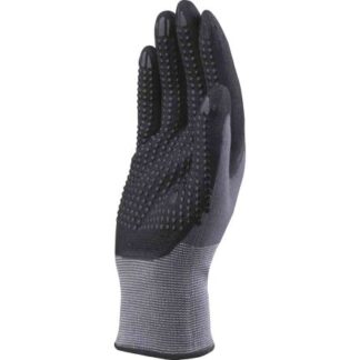 Delta Plus work gloves, size 10, XL, polyamide, spandex, black, grey