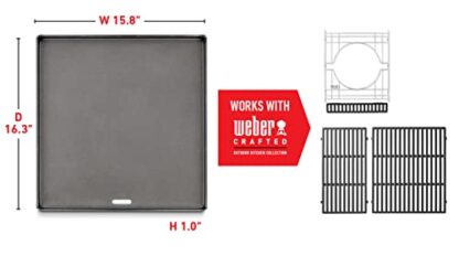 Weber Crafted Griddle, Black