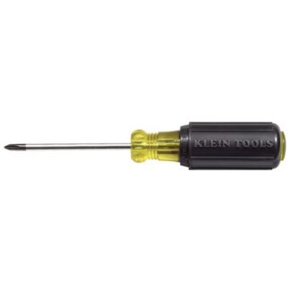 Klein Tools 6033 #1 Phillips Screwdriver 3-Inch Round Shank