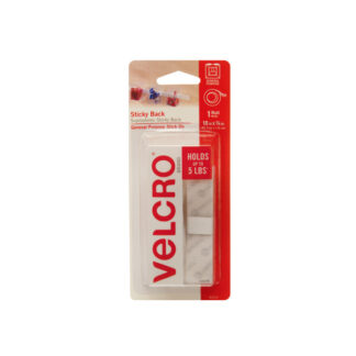 Velcro Brand Sticky Back Tape 18in X 3/4in Roll White