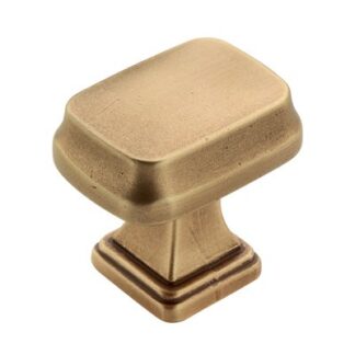 Amerock BP55340GB 1-1/4" Grace Revitalize Rectangular Cabinet Knob - Gilded Bronze