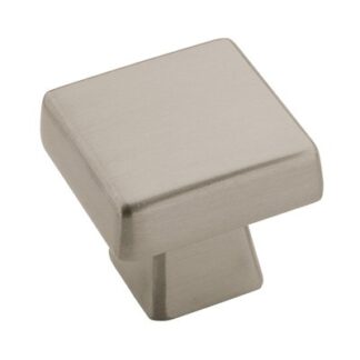 Amerock BP55271G10 1-3/16" Blackrock Square Cabinet Knob - Satin Nickel