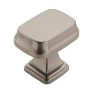 Amerock BP55340G10 1-1/4" Revitalize Rectangle Cabinet Knob - Satin Nickel