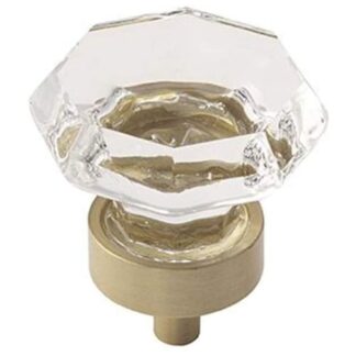 Amerock BP55268CBBZ 1-5/16" Tradtional Cabinet Knob - Clear/Golden Champagne