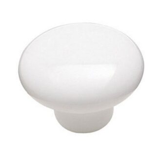 Amerock 217WHT 1-1/2" Allison Value Ceramic Cabinet Knob - White