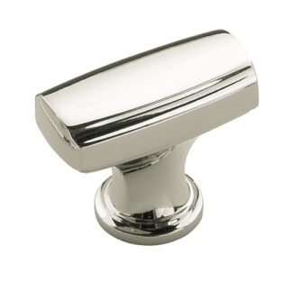 Amerock BP55311PN 1-3/8" Rectangular Knob - Polished Nickel