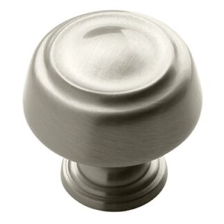 Amerock BP53700G10 1-3/16" Kane Round Cabinet Knob - Satin Nickel