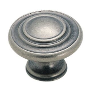 Amerock BP1586WN 1-3/8" Inspirations Cabinet Knob - Weathered Nickel