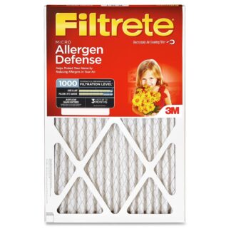3M Filtrete Micro Allergen Reduction Air Filter, Allergen Protection, MPR 1000, 16" x 20" x 1", Pack 1