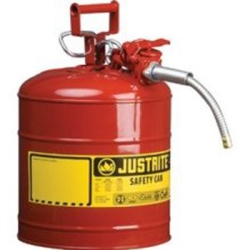 JUSTRITE 7250120 Type II Safety Can, 5 Gal Capacity, Galvanized Steel, for