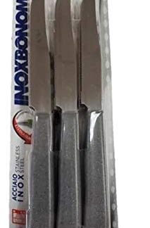 Inoxbonomi 6468 Tavola Serrated Table Knives - 6PC - Grey