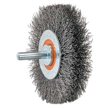 Walter 13C125 Crimped Wire Mounted Brush 3/4 in. Width 3 in. Carbon Steel Brush