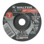 Walter 08B402 Combo Grinding Wheel Packof25 4in Abrasive Wheel Cutting/Grinding