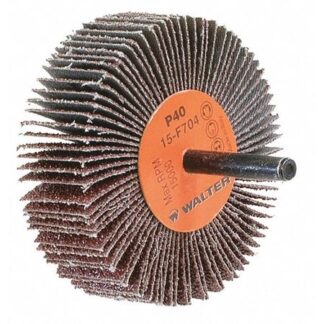 Walter 15F704 Abrasive Flap Wheel - [Pack of 10] 40 Grit Surface Finishing Wheel