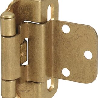 Amerock BPR7565BB 3/8" Inset Partial Wrap Hinge - Burnished Brass