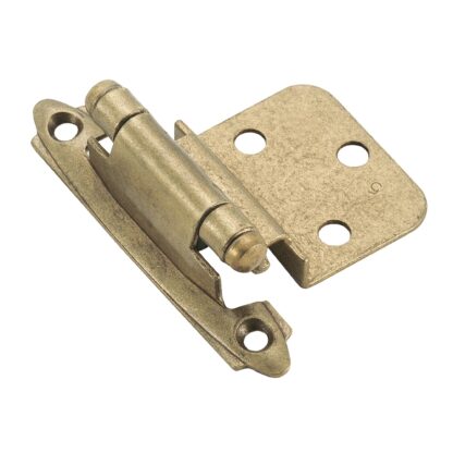 Amerock BPR3428BB 3/8" Inset Overlay Hinge - Burnished Brass