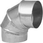 Elbow Pipe 90Deg 28Ga 8In Glv