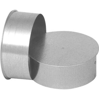 Imperial GV0724 Stove Pipe Tee Cap and Plug Galvanized 30 Gauge 6 in. - Quantity 1