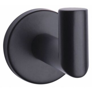 TAYMOR 04-2801BLK Robe Hook, Zinc, Matte, Wall Mount,1-3/4" H