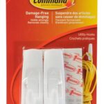 3M - Command Adhesive Hooks, Medium, 2 Pack