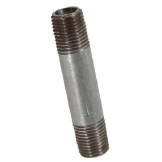 Aqua-Dynamic Galvanized Steel Nipple - Grey - Male Thread - 1/4" x 2 1/2