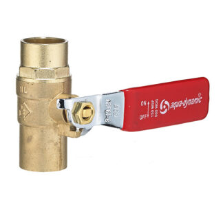 Aqua-Dynamic | Ball Valve - Forged-Brass Solder Ends - 3/4''